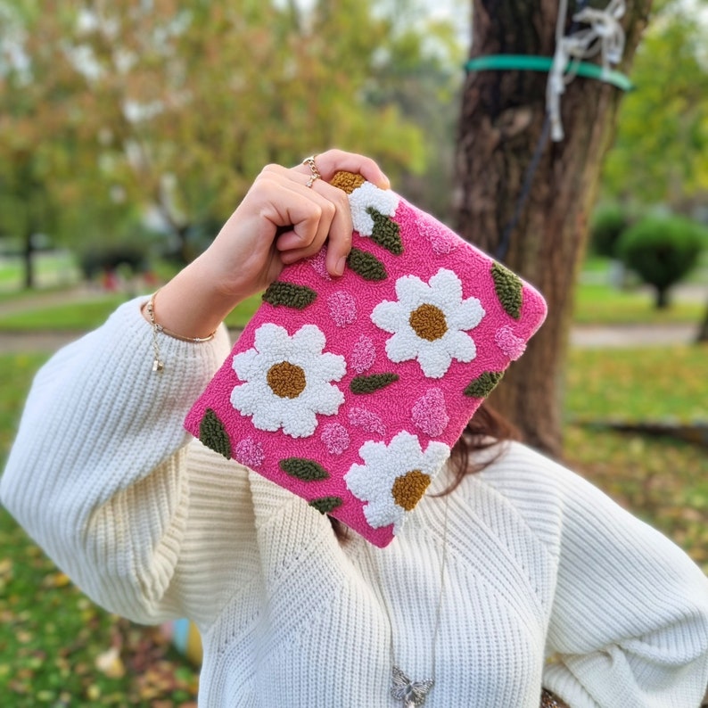 Daisies Kindle cover kindle paperwhite case Fabric book cover Personalized kindle sleeve Oasis case kindle accessories gift 画像 5