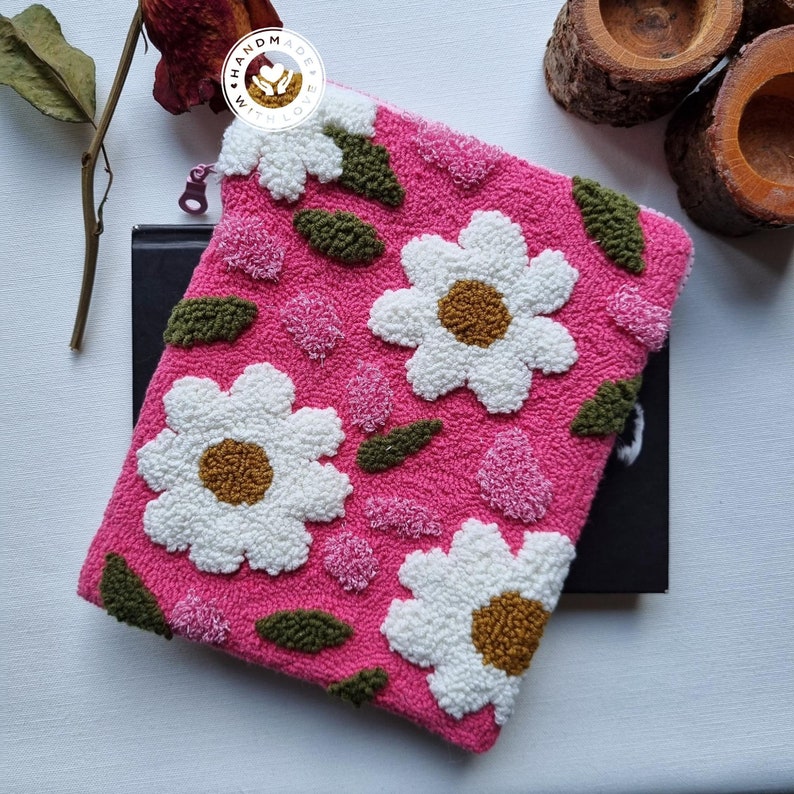 Daisies Kindle cover kindle paperwhite case Fabric book cover Personalized kindle sleeve Oasis case kindle accessories gift image 6