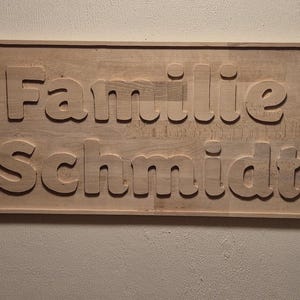 wooden sign with individual lettering