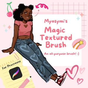 Myasymi&#39;s Magic Textured Brush, All-purpose Procreate Brush, Beginner Brush, Brushes for iPad, Soft Brush, For Digital Drawing