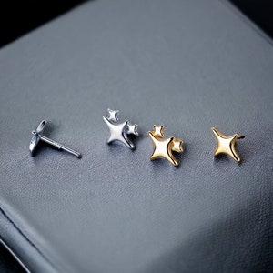 Start Small Studs Earrings |Minimalist Earrings |Gold Star Studs |Dainty Stud Earrings | Hypoallergenic Earrings | Unique Earrings For Women