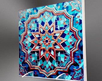Pack of 20 Moroccan Ceramic Tiles: selectable patterns, two sizes