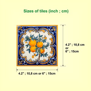 Pack of 5 ITALIAN CERAMIC TILES Style Options Deruta Vintage Wall Decor Kitchen Art Vintage Home Decor Ceramic Wall Tile Kitchen Decor