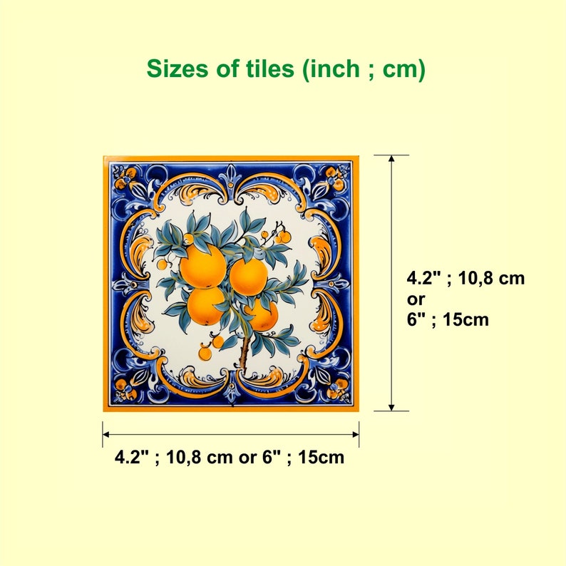 Pack of 5 ITALIAN CERAMIC TILES Style Options Deruta Vintage Wall Decor Kitchen Art Vintage Home Decor Ceramic Wall Tile Kitchen Decor