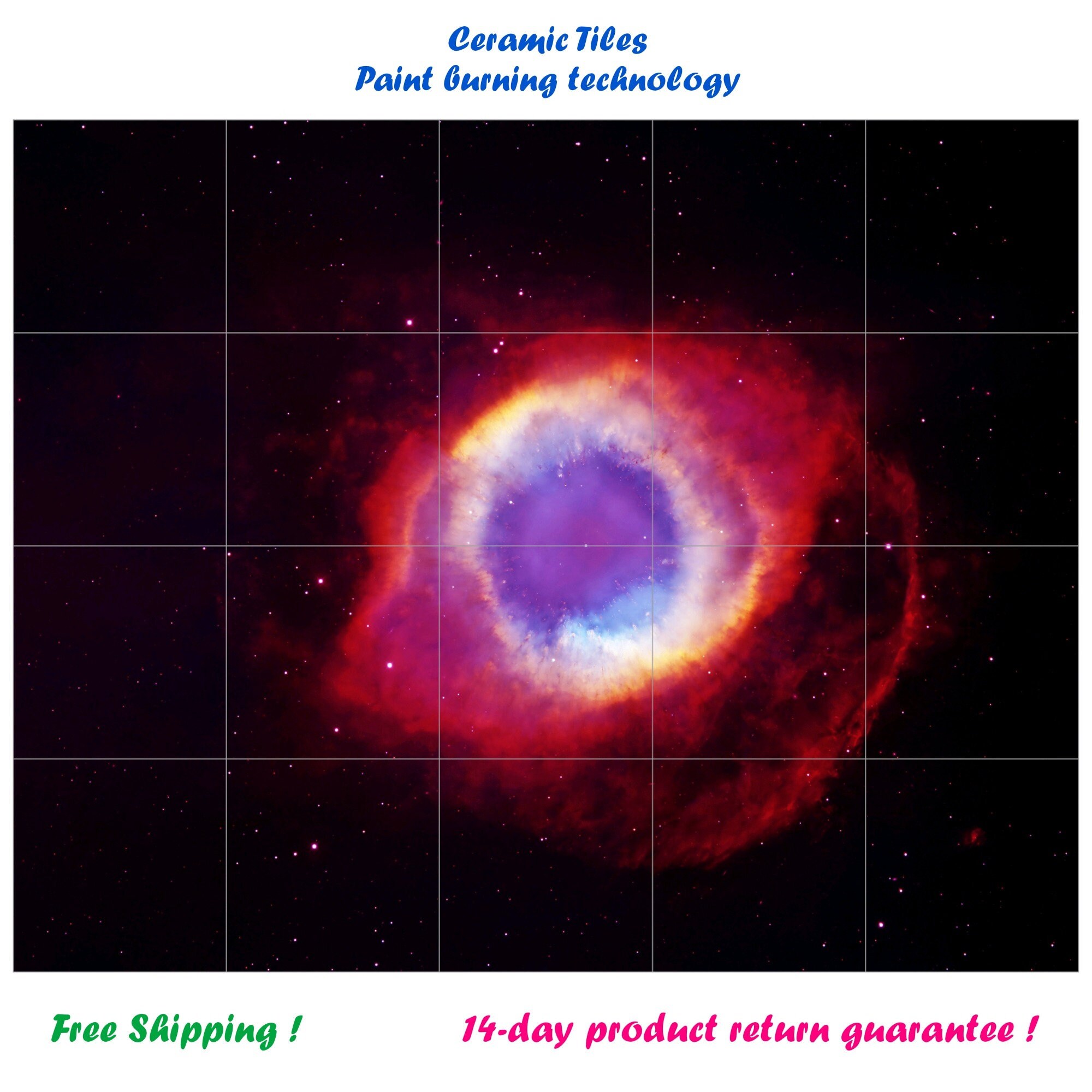 GALAXY CERAMIC TILES Nebula Universe Outer Space Stars Celestial