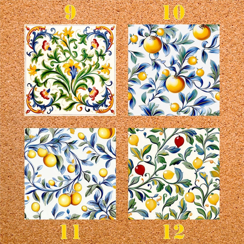 Pack of 10 TUSCAN CERAMIC Tiles Style Options Vibrant Italian Tiles ...