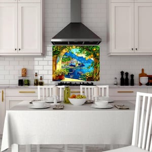 Ravello, Amalfi Coast Ceramic Tile Mural / Mosaic Two Sizes To Choose From: Lemon Wood