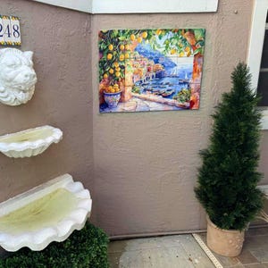 Italian Amalfi Coast Ceramic Tile Mural / Mosaic Two Sizes To Choose From: Lemon Wood image 12