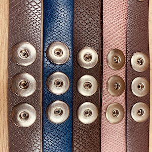 Druckknopf Armband für drei Standard Druckknöpfe - Schmuckdruckknöpfe