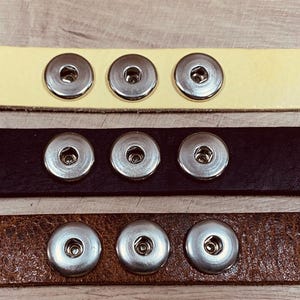 Druckknopf Armband für drei Standard Druckknöpfe - Schmuckdruckknöpfe
