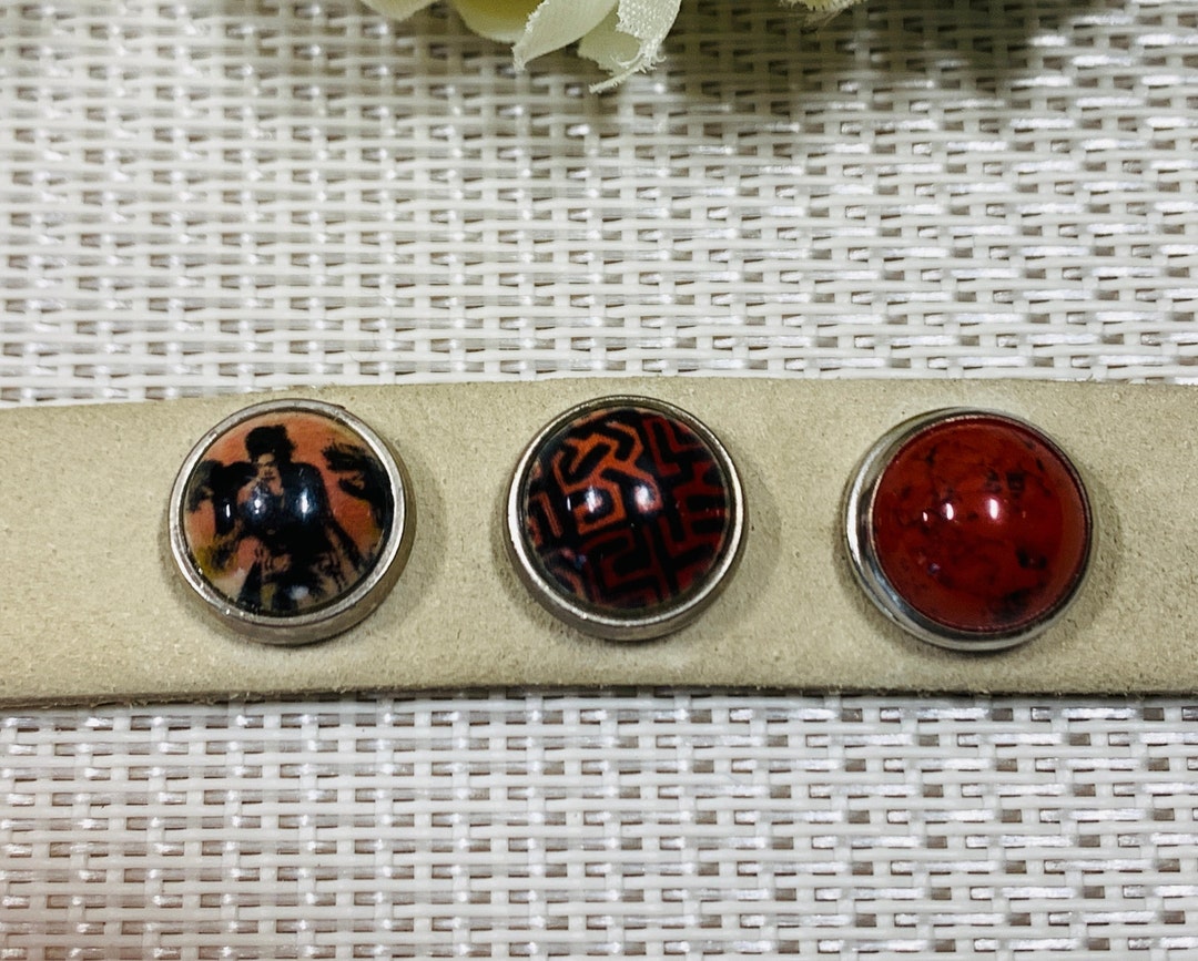 ANDANTE Chunk Ohrstecker - Ohrringe Für Wechselbare Druckknöpfe