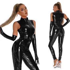 Black Latex Bodysuit -  New Zealand