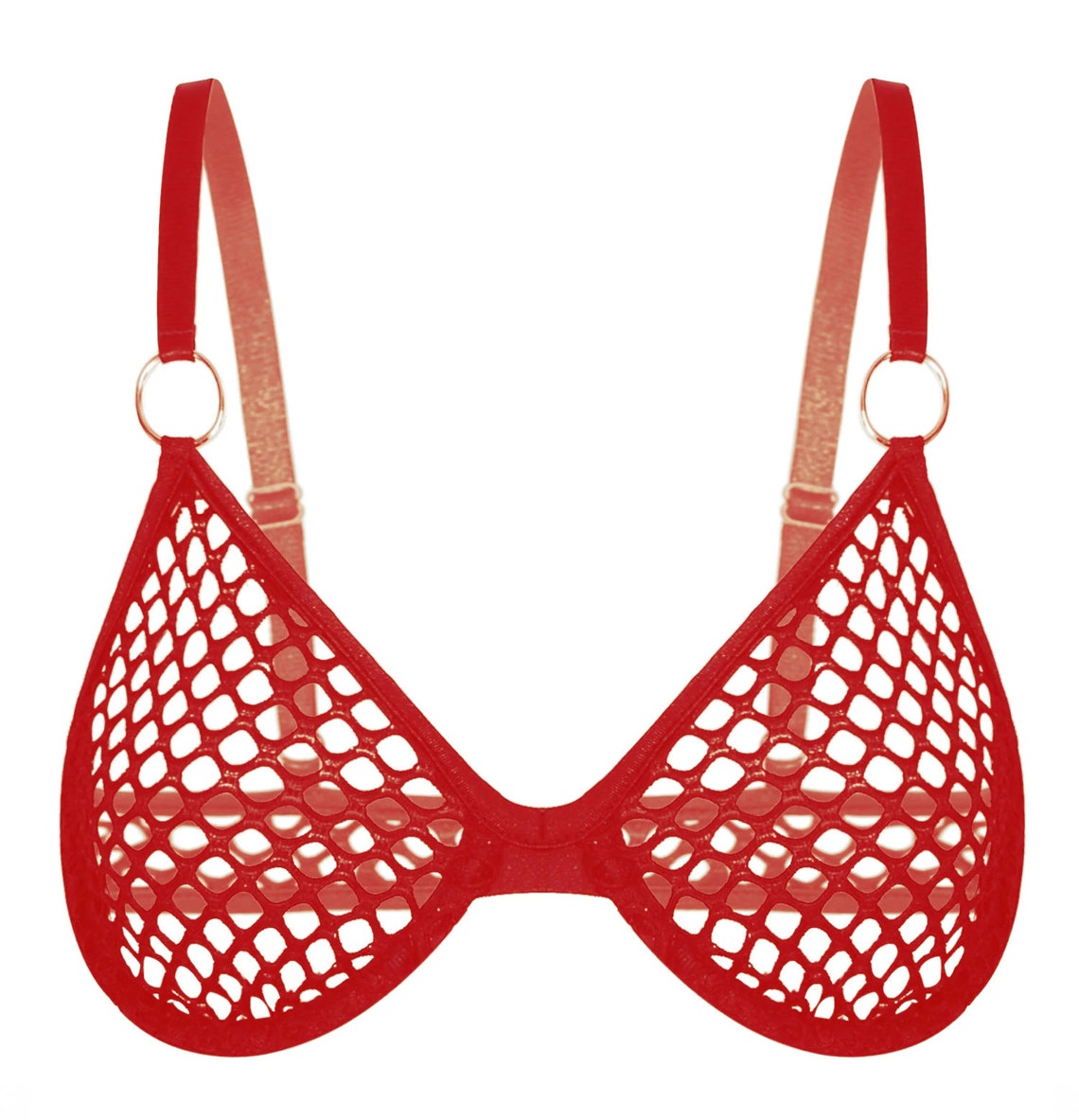 Bra Black Mesh Bra Goth Lingerie See Through Etsy