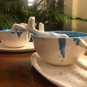 Ceramic Coffee Mug, Handmade, Happy Feet image 6