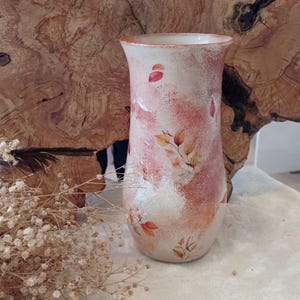 Glass Vase for Seasonal Decor, Unique, Modern, Abstract