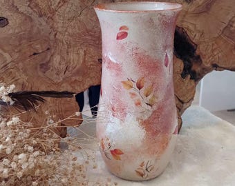 Glass Vase for Seasonal Decor, Unique, Modern, Abstract