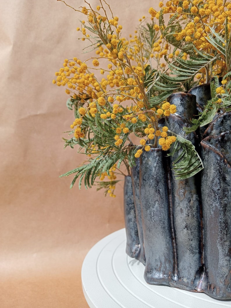 Ceramic Design Vase Pottery Flower Vase, Dried Flower Vase, Handmade, Floral Arrangements, Home