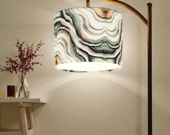 Abstract Driftwood Artistic Coastal Arc Floor Lamp (Made in USA)