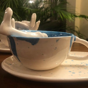Ceramic Coffee Mug, Handmade, Happy Feet image 5
