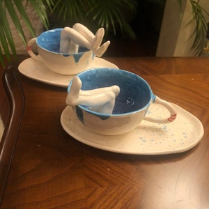 Ceramic Coffee Mug, Handmade, Happy Feet image 2