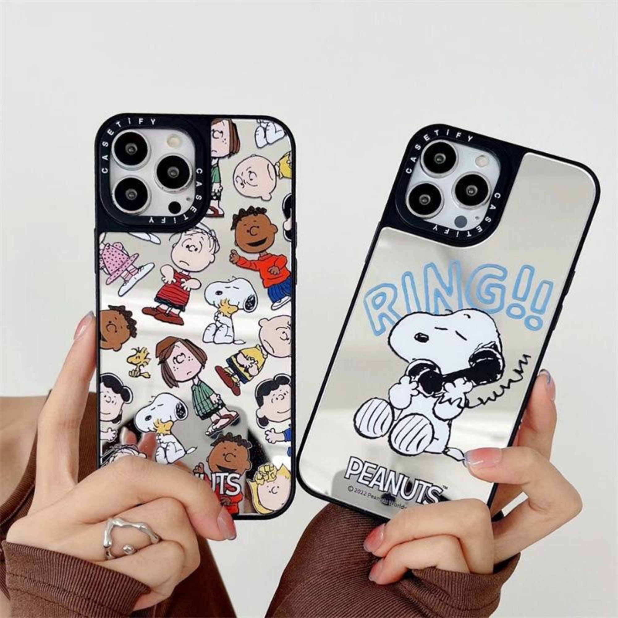 Funda para iPhone 15 Pro Max Oficial de Peanuts Snoopy rayas - Snoopy