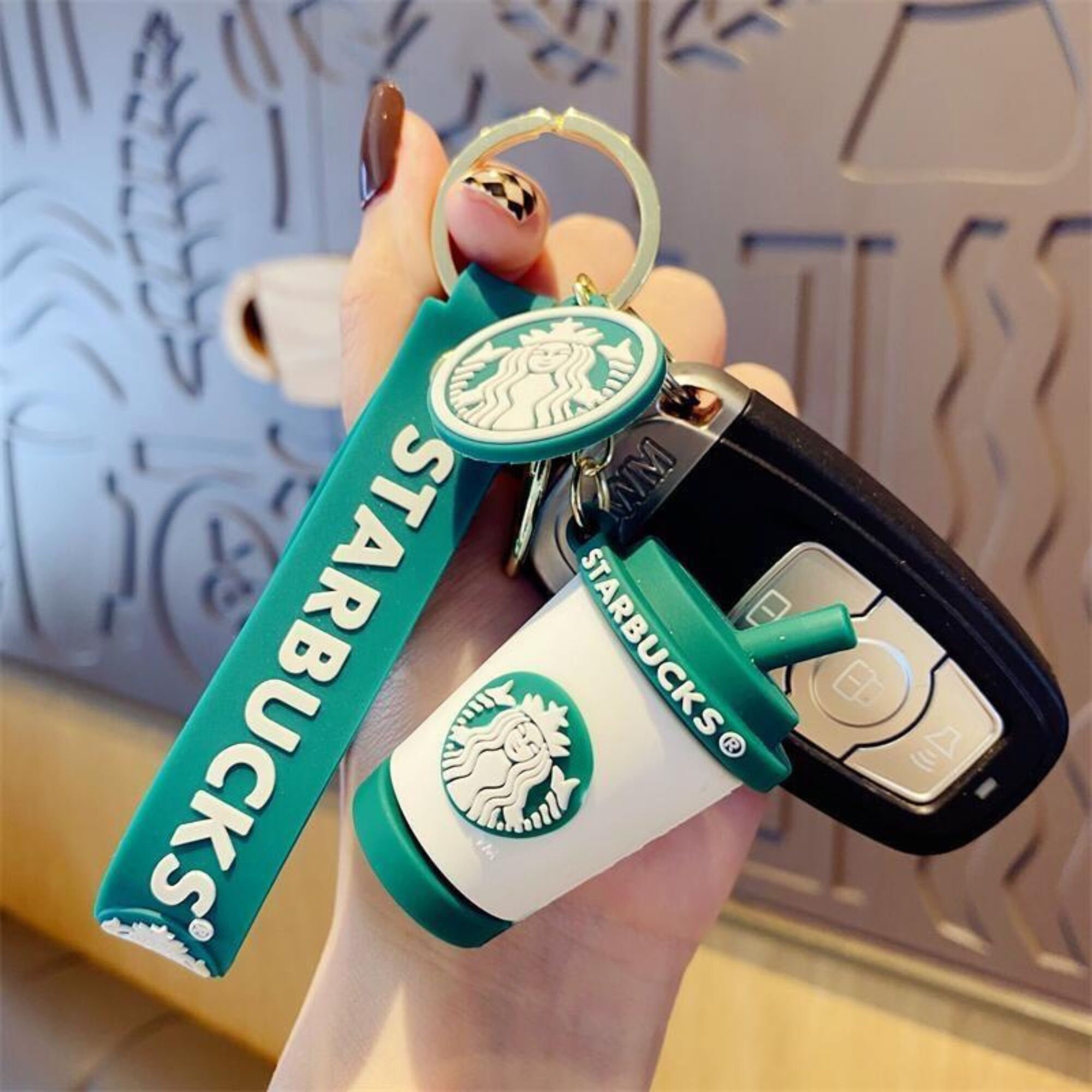 Starbucks Coffee Charm Keychains Mini Tumbler Starbucks