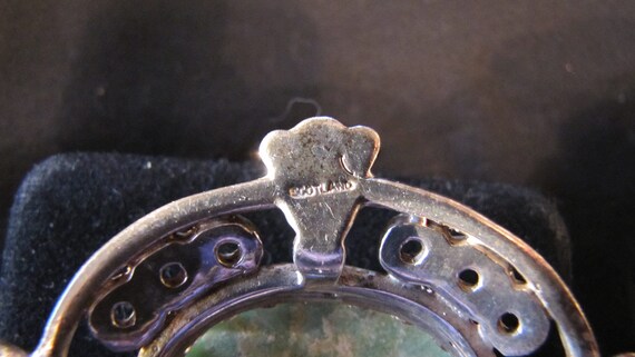 Scottish Silver Amazonite Brooch - image 4
