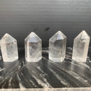 Rock crystal tip Extra quality 5-6 cm / very clear with beautiful inclusions in 4 variations