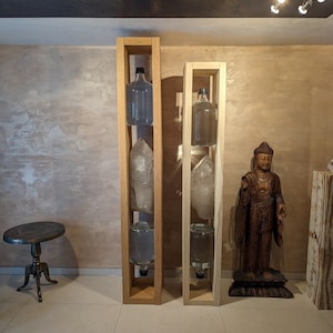 XXL light column 240/220 cm / energy through rock crystal (80kg/60kg) and energized water