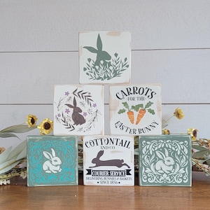 Farmhouse Easter Wood Sign: Tiered Tray Decor, Shelf Sitter
