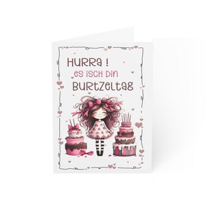 Tarjetas de cumpleaños, cumpleaños, Schwiizerdütsch, alemán, tarjeta dulce, gran sorpresa, felicitaciones, alegría, felicidad, celebración,