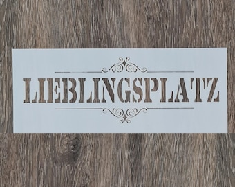 Schablone "Lieblingsplatz 1"