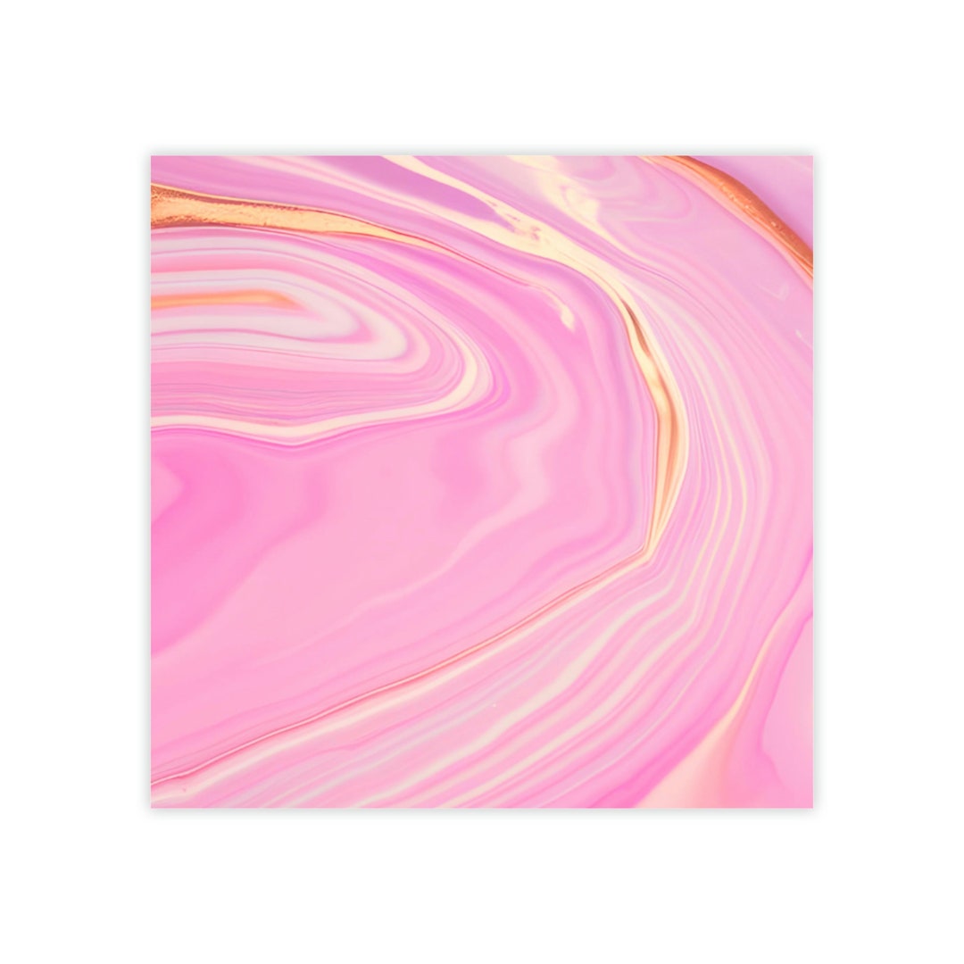 Pink and Yellow Marble Postit® Note Pads Etsy