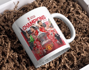 Manchester Unites FA Cup winners commemorative mug give 2024 | ManU | winners | old Trafford | FA CUP