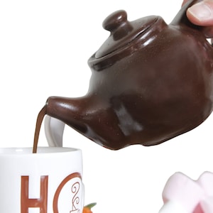 Chocolate teapot - Fine Belgium Chocolate, Artisan Chocolate , Christmas Gift , Surprise Gift, Christmas Chocolate, Craft Chocolate