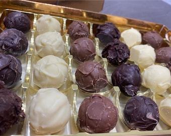 Luxury Handmade Truffles and Chocolates - Fine Belgium Chocolate, Artisan,  Christmas Gift , Surprise Gift,Chocolate, Craft Chocolate