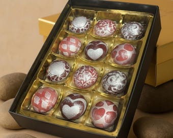 Handmade Botanical Truffle Chocolates, Fruit Herb Spice Infusion, Artisan Luxury