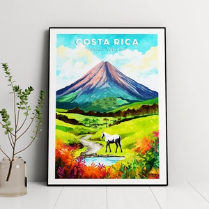 Arenal Volcano National Park Print, Costa Rica Wall Art, Costa Rica Landscape, Latin America Print, Travel Gift