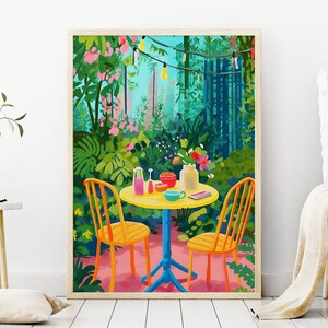 Colorful Kitchen Printable Wall Art, Still Life Illustration, Printable Art, Living Room Print image 5