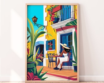 South America Travel Illustration
