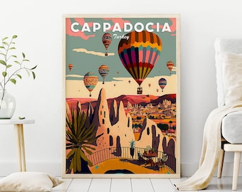 Cappadocia, Cappadocia travel print, Cappadocia art, Cappadocia poster, Cappadocia print, Cappadocia Turkey,Art print,home decor, wall art