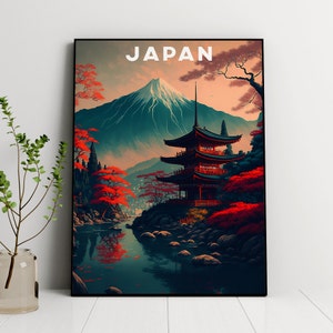 Japan, Mount Fuji Travel, Japan Art, Digital Download