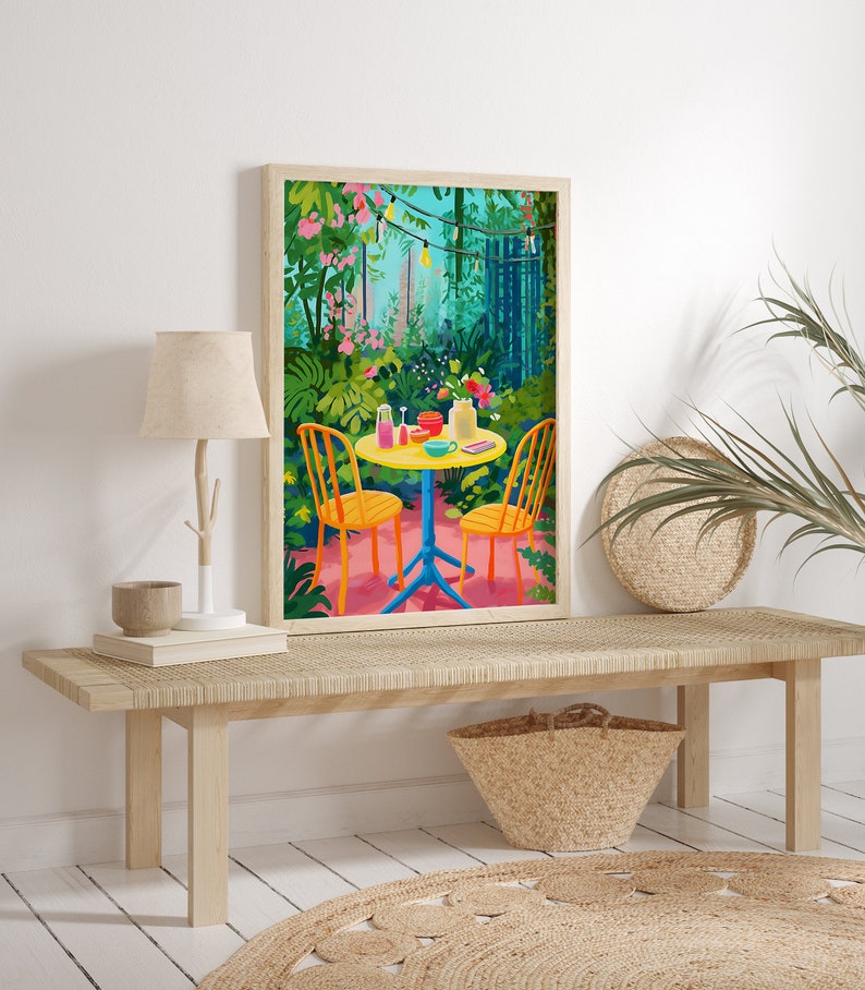 Colorful Kitchen Printable Wall Art, Still Life Illustration, Printable Art, Living Room Print image 6
