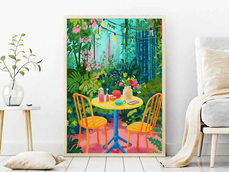 Colorful Kitchen Printable Wall Art, Still Life Illustration, Printable Art, Living Room Print image 5