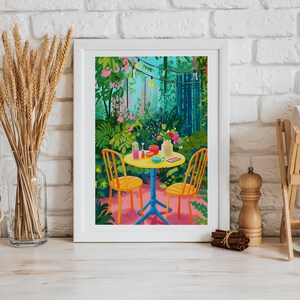 Colorful Kitchen Printable Wall Art, Still Life Illustration, Printable Art, Living Room Print image 2