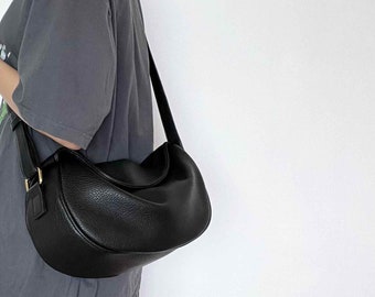 Sac à bandoulière en cuir végétalien pour femme, sac à bandoulière en cuir souple pour femme, sac à bandoulière en cuir, sac à provisions, sac quotidien, cadeau d'anniversaire pour maman