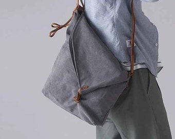 Canvas Crossbody Bag Sling bag for women, Canvas Shoulder bag for men, Canvas Satchel Bag Travel Bag Unisex , gift for him/her/boy/girl