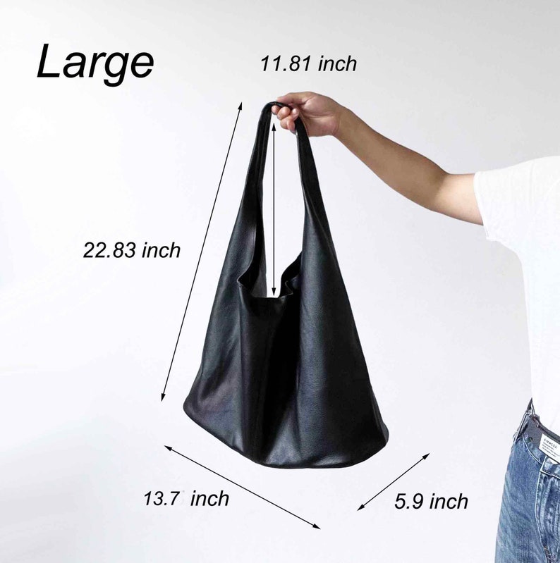 Black Leather Tote Bag for women, leather Sling bag Shoulder Bag, Leather handbags Top Handle Bag, Working bag Shopping bag, birthday Gift zdjęcie 9