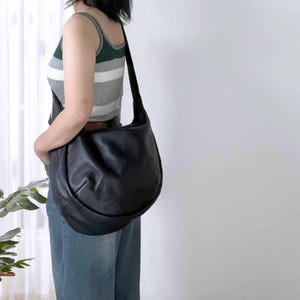 Übergroße Crossbody-tasche, große Kapazitäts-Leder-Schultertasche-Schultertasche, Leder-geschwungene Tasche, Einkaufstasche, passend für 15-Zoll-Laptop, Arbeitstasche, Buchtasche