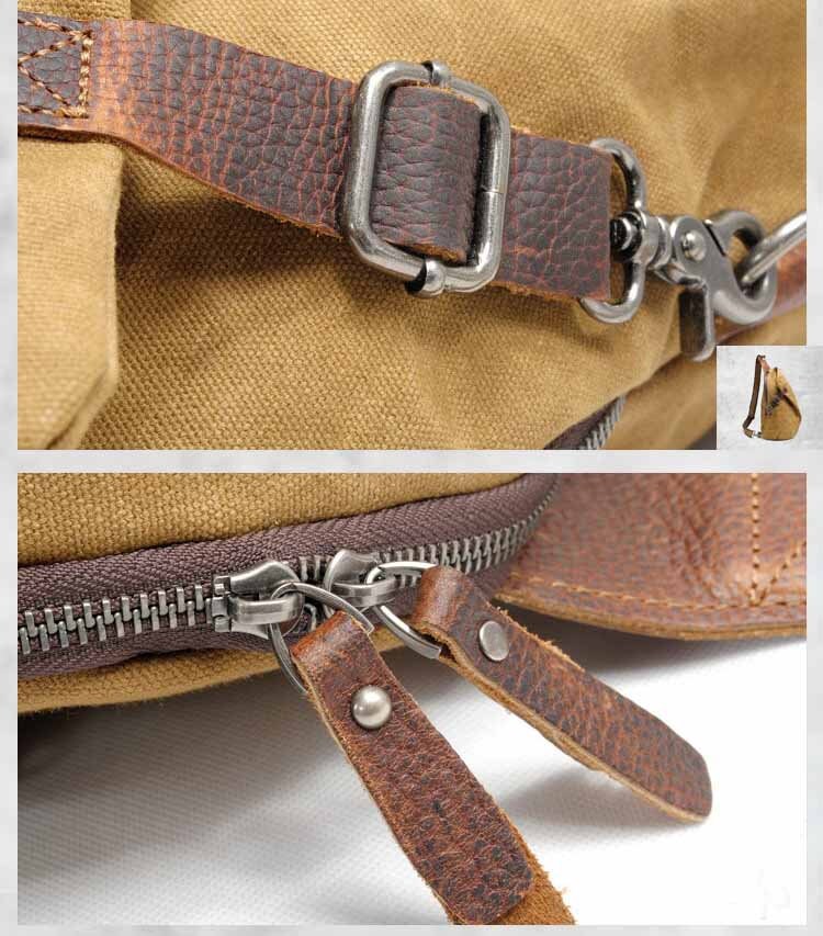 Waxed Canvas Sling Bag for Men Canvas Shoulder Bag Backpack Etsy